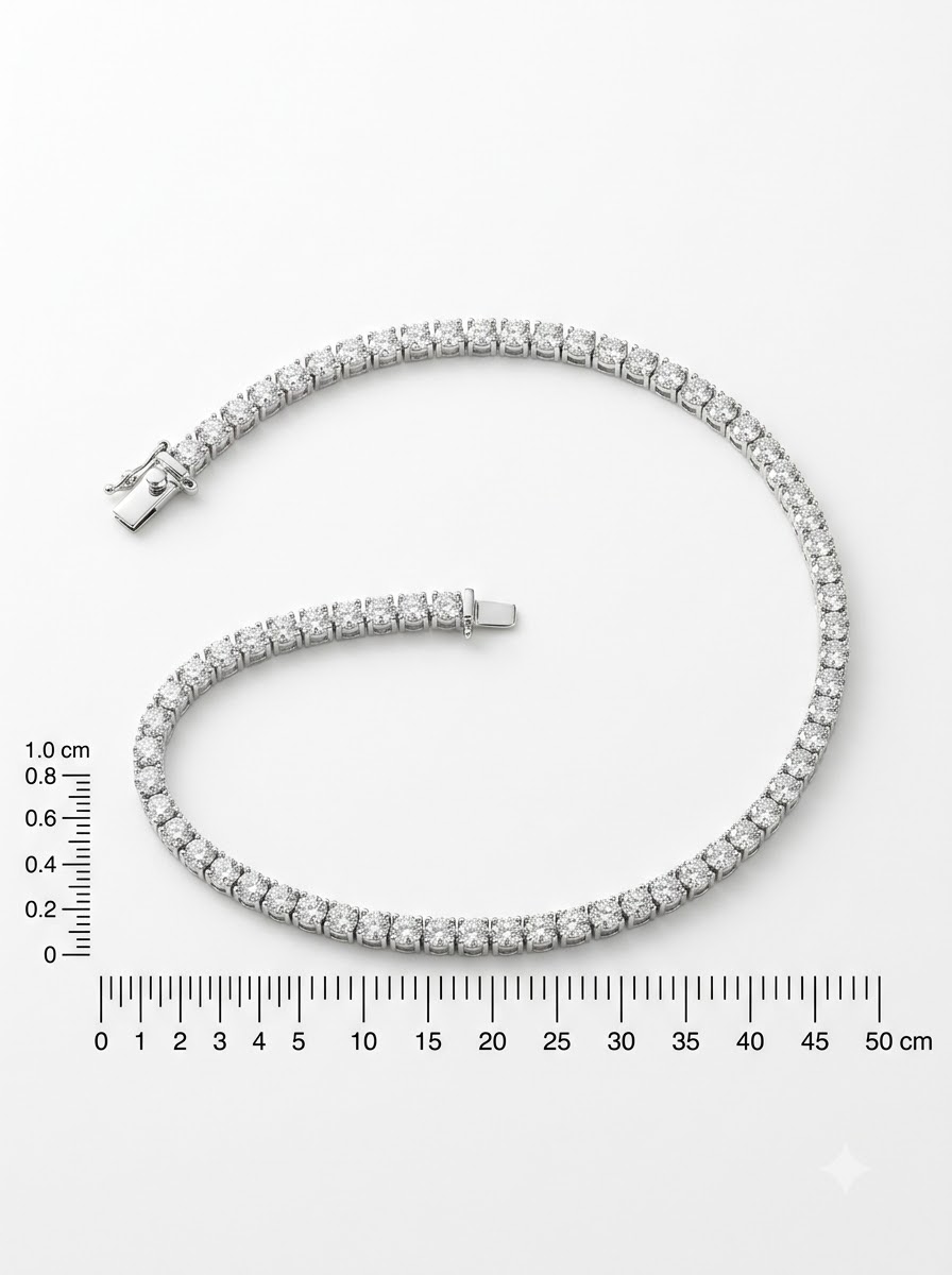 tennis necklace sample photo
